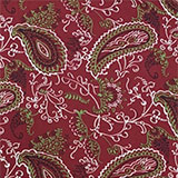 Paisley on Burgandy